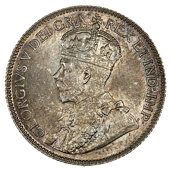 Canada, George V, 25 Cents, 1917 (KM. 24; Belzberg 15428). Practically as struck, attractive olive tone (£70-90)