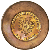 Canada, Lower Canada, Louis XV, Jetons (2), 1751, 1755, both copper (G-C 52, 56; Charlton 7, 12; Breton 510, 515);...