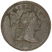 United States of America, United States, Cent, 1795, Liberty Cap type, edge plain (Sheldon 76b). Good fine,...