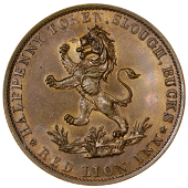 Buckinghamshire, Slough, William Till, Halfpenny, 1794, in light bronze or brass, similar, edge plain, 8.28g/12h (DH...