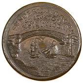 Durham, Sunderland, Rowland Burdon, Denton’s Penny, 1796, similar, edge plain, 27.50g/6h (DH 3b). Undertype not...