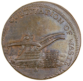 Gloucestershire, Badminton, mule Halfpence by Kempson (6), all with plough, revs. beggar, 10.07g/12h (DH 38),...