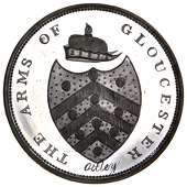 Gloucestershire, Gloucester, Ottley’s City Pennies (3), all in white metal, revs. St John’s Church, 13.57g/12h...