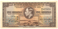 Bermuda, Government, Five Shillings, 12 May 1937, M/4 077670 (Pick 8b). Extremely fine (£80-100)
