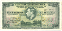 Bermuda, Government, Ten Shillings, 12 May 1937, E 047049, green (Pick 9). Pressed, very fine (£350-400)

