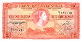 Bermuda, Government, Ten Shillings, 1 May 1957, S/1 685710 (Pick 19b). Uncirculated (£70-80)