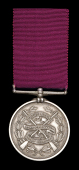 32nd Cornwall Light Infantry, obv. crossed rifles, scroll and wreath, rev. within wreath inscribed, ‘Won by No....