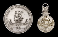 33rd Duke of Wellington’s West Riding Regiment, obv. regimental emblem, rev. cross-country race scene (Coy. Comp....