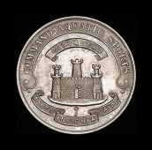 Gibraltar Command, obv. castle and key, rev. engraved, ‘Garr. Football League, Winner, Fortress R.E. 1948-49, R....