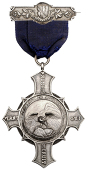 Athletics, Birmingham Athletic Club, a silver award medal by J. Moore, eagle with wings outstretched standing on...