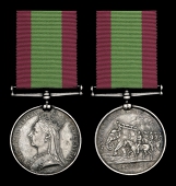 The Second Afghan War medal to Private John Eaton, 66th Foot, killed in action at Maiwand

Afghanistan 1878-80, no...