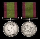 The Second Afghan War medal to Lieutenant R. T. Chute, 66th Foot, killed in the famous stand of the ‘Last...