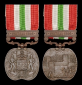 The Jummoo and Kashmir medal to Havildar Makhan, 4th Kashmir Rifles

Jummoo and Kashmir Medal 1895, clasp, Chitral...