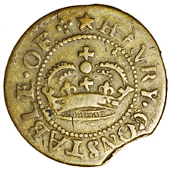 17th Century, Kent, Penshurst, Henry Constable, Halfpence (2, same dies), 1667, 1.78g/6h (N 2689, this piece; BW....