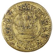 17th Century, Kent, Queenborough [Isle of Sheppey], Humphry Atweeke, Halfpenny, 1667, 1.78g/12h (BW. 448); Peter...