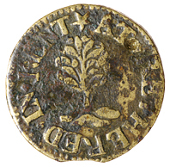 17th Century, Kent, Riverhead, R[obert] S[taple], Farthing, 1653, 1.07g/6h (N 2697; BW. 455). Small areas of surface...