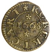17th Century, Kent, Rochester, George Allington, Farthing, 0.69g/12h (BW. 456); Stephen Bonnet, Farthing, 0.90g/12h...