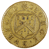 17th Century, Kent, Sandwich, Richard Asherniden, Farthing, 0.94g/6h (N 2718; BW. 489); Anne Atkins, Farthing, 1667,...
