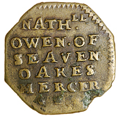 17th Century, Kent, Sevenoaks, William Allen, Farthing, 1.12g/6h (N 2734, this piece; BW. 510); Nicholas Brooksed,...