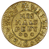 17th Century, Kent, Tonbridge, William Freeman, Halfpenny, 1.44g/6h (N 2762; BW. 554); William Overey, Halfpenny,...