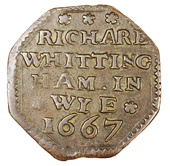 17th Century, Kent, Wye, Marie Allen, Halfpenny, 1666, 2.69g/3h (N 2774; BW. 581); Thomas Allen, Farthings (2,...