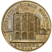 18th Century, Middlesex, Kempson’s London Buildings, Pennies (3), type 2, all in brass, Christ’s Church...