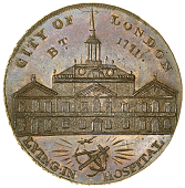 18th Century, Middlesex, Skidmore’s London and Westminster series, Penny, 1797, type 2, Lying-in Hospital,...