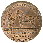 18th Century, Middlesex, Strand, J. and S. Kelly, Halfpence (3), london edge, 9.27g/6h (DH 345), dublin edge,...