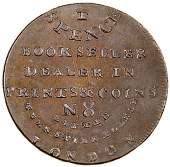 18th Century, Middlesex, Spence’s mule Halfpence (3), bust of Spence, rev. turnstile, 10.35g/6h (DH 693); legend...
