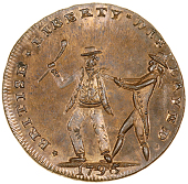 18th Century, Middlesex, Spence’s mule Halfpence (3), sailor and landsman, revs. Indian, 11.66g/6h (DH 732); Cain...