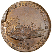18th Century, Middlesex, Spence’s mule Halfpence (2), deserted village, revs. Britannia, 10.76g/6h (DH 744);...