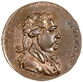 18th Century, Middlesex, Spence’s mule Halfpence (3), bust of Charles Fox, revs. three citizens, 12.54g/12h (DH...