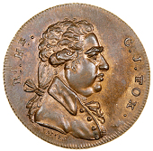 18th Century, Middlesex, Spence’s mule Halfpence (3), bust of Charles Fox, revs. soldier and citizens, 12.57g/11h...
