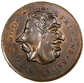 18th Century, Middlesex, Spence’s mule Halfpence (4), heads of Pitt and Fox conjoined, revs. Highlander,...