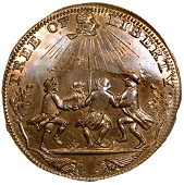 18th Century, Middlesex, Spence’s mule Halfpence (4), Tree of Liberty, revs. Highlander, 12.11g/6h (DH 887); lion...