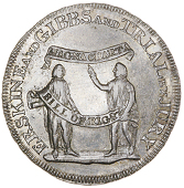 18th Century, Middlesex, Political and Social series, Erskine and Gibbs, Proof Halfpenny, 1794, in silver, edge...