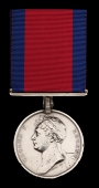 Waterloo 1815 (Alexander Scott, 2nd Batt. 73rd Reg. Foot), replacement silver clip and straight bar suspension, edge...