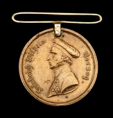 Brunswick Waterloo 1815 (Aug. Niemeier, Cornet, Hus. Regt.), replacement clip and silver-gilt straight bar...