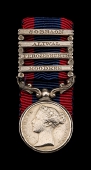Sutlej 1845-46, 4 engraved clasps, Moodkee, Ferozeshuhur, Aliwal, Sobraon, a contemporary struck piece, the disc set...