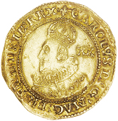 Charles I (1625-1649), Unite, Gp A, class II, mm. lis, bust 1, rev. shield 2, no stops, 9.11g/1h (SCBI Schneider...
