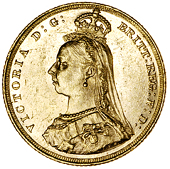 Victoria (1837-1901), 1889m, d:g: wide of crown, rev. short tail (M 133; S 3867A). Very fine, extremely rare (£600-800)