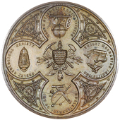 Exhibitions: England and Wales, Birmingham, National Trades & Industrial Exhibition, 1899, a gilt-bronze Award of...