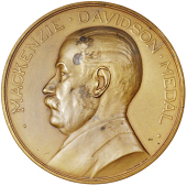 Medical: England and Wales, London: Röntgen Society, Mackenzie Davidson Medal, a light bronze award by Vaughton,...