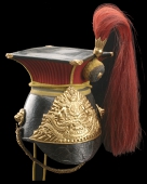12th (Prince of Wales’s Royal) Lancers, a fine quality other ranks 1857 pattern full dress lance cap, black...