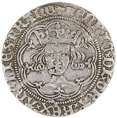 Henry VI (First reign, 1422-1461), Annulet issue, London, mm. cross I, fleur on breast, reads anglie, 2.78g/1h...