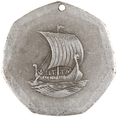 Elizabeth II (1952-, Elizabeth II, Trial for the reverse of the hexagonal Fifty Pence [1971], by C. Ironside, in...