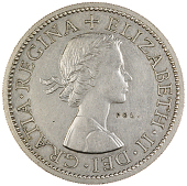 Miscellaneous, Typeface Trial, the obv. of a Florin, undated [1961], in cupro-nickel, similar but legends in...