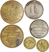 Miscellaneous, Taylor & Challen Ltd, Birmingham: Checks (4), viz. 1903 (2), in plated copper and copper, coining...