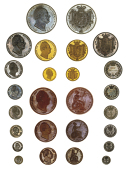 William IV (1830-1837), Part Proof set, 1831, comprising gold Two Pounds and Half-Sovereign; silver Crown,...