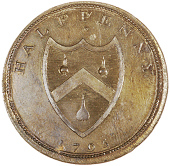 Soho, Robert Orchard, Prattent’s mule Halfpence (3), arms, revs. bust of William III right, edge plain, 10.10g/6h...